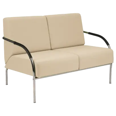 SPA 2 chrom, látka SUE S 1219 - látka krémová